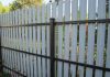 Фото Забор из металлоштакетника